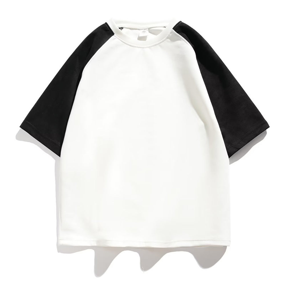 Men Colourblocked Round Neck Regular Fit T-shirt
