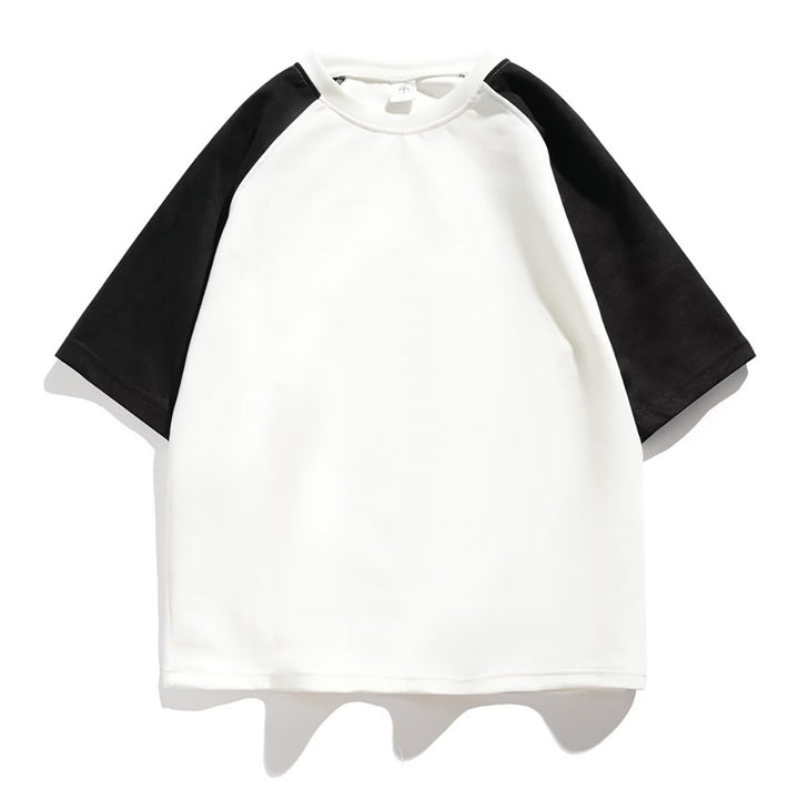 Men Colourblocked Round Neck Regular Fit T-shirt