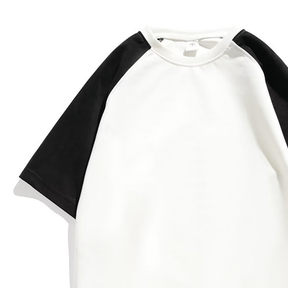 Men Colourblocked Round Neck Regular Fit T-shirt