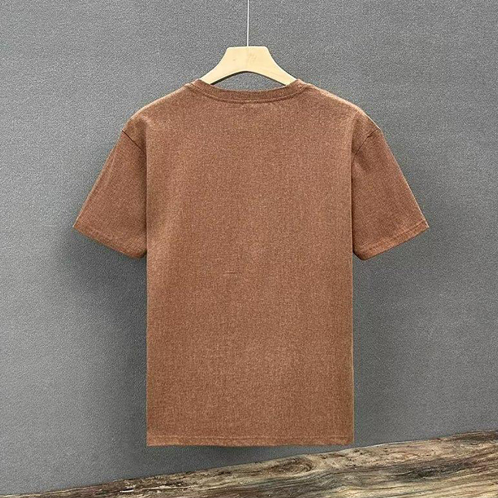 Men Solid Round Neck  T-shirt