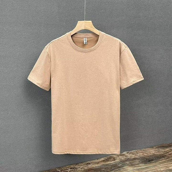 Men Solid Round Neck  T-shirt