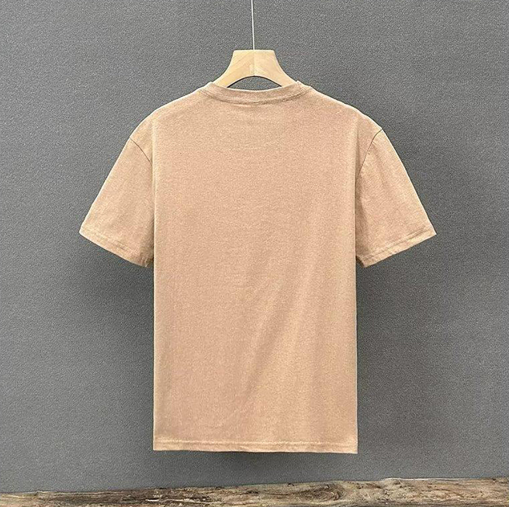 Men Solid Round Neck  T-shirt