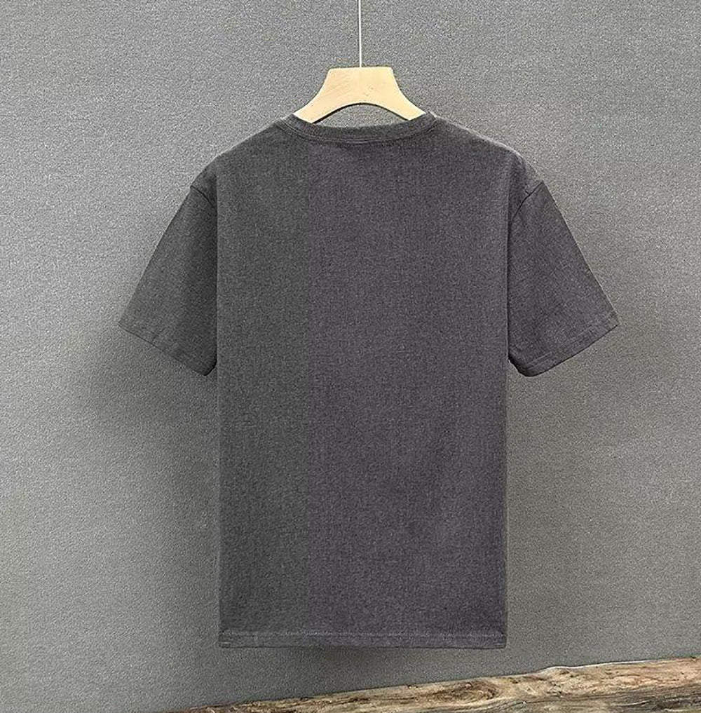 Men Solid Round Neck  T-shirt