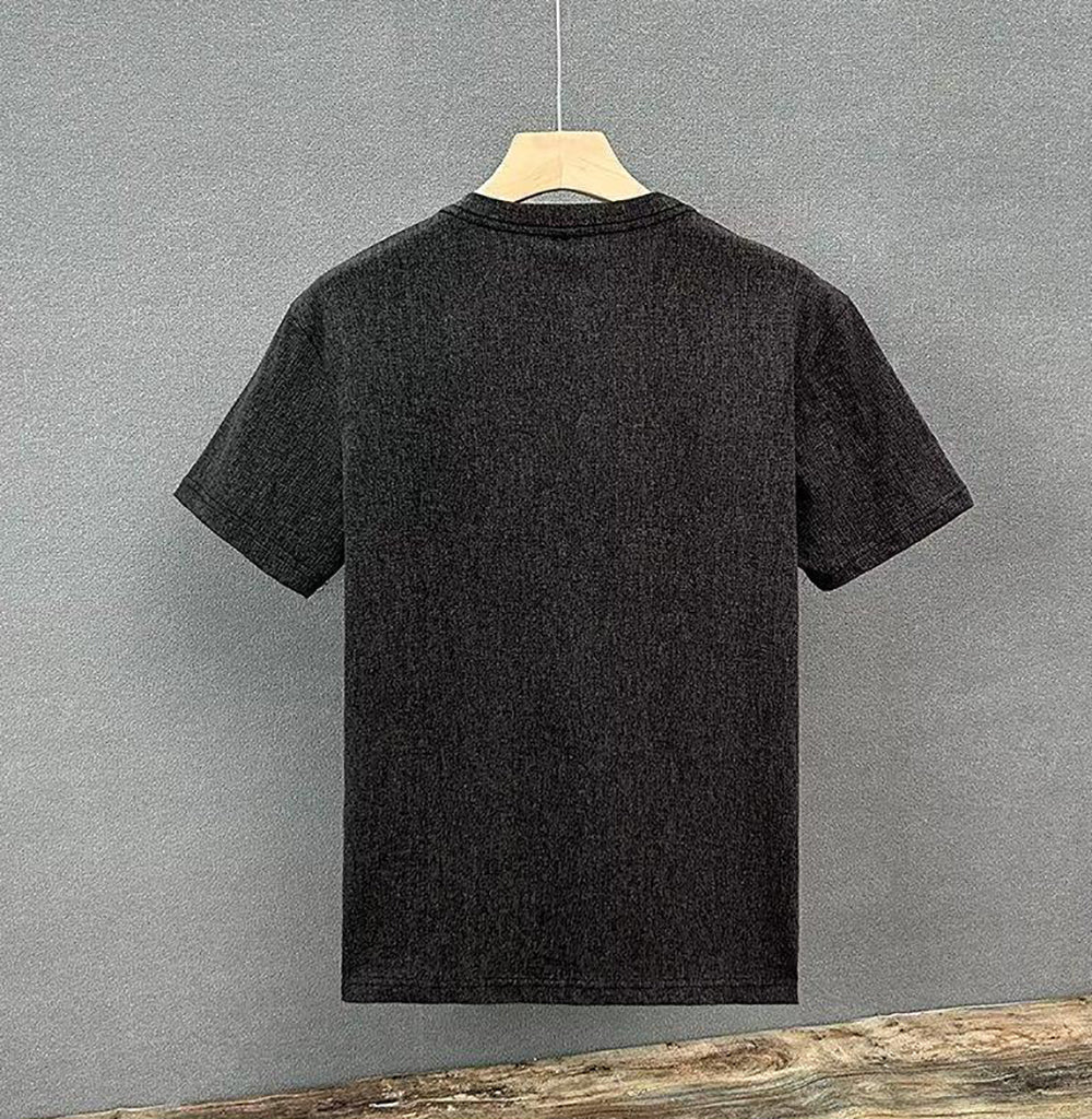 Men Solid Round Neck  T-shirt