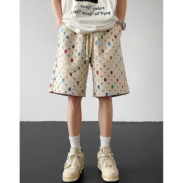 Men Printed Loose Fit Mid-Rise Shorts