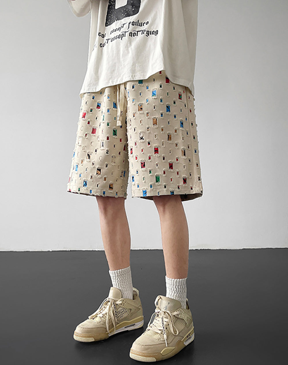 Men Printed Loose Fit Mid-Rise Shorts