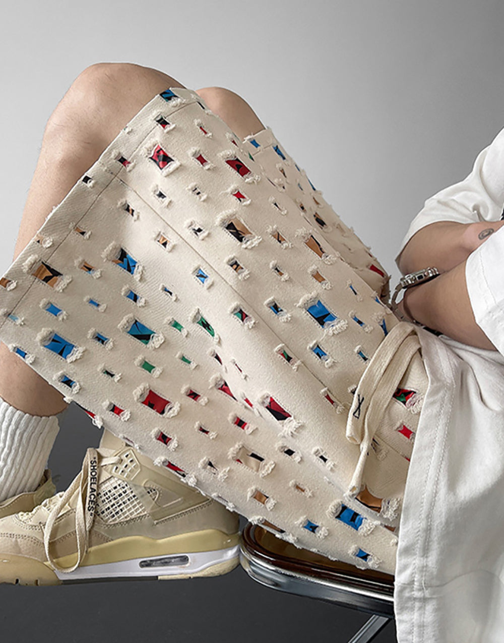 Men Printed Loose Fit Mid-Rise Shorts