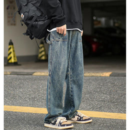 Men Baggy Fit Medium Shade Jeans