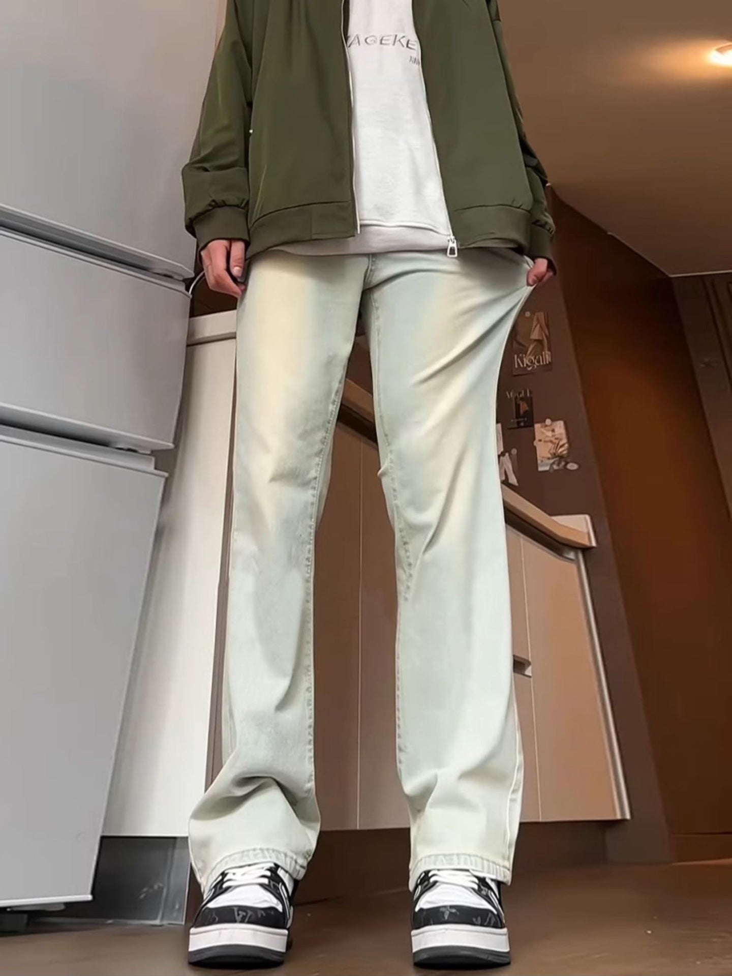 Men Light Fade Cotton Jeans
