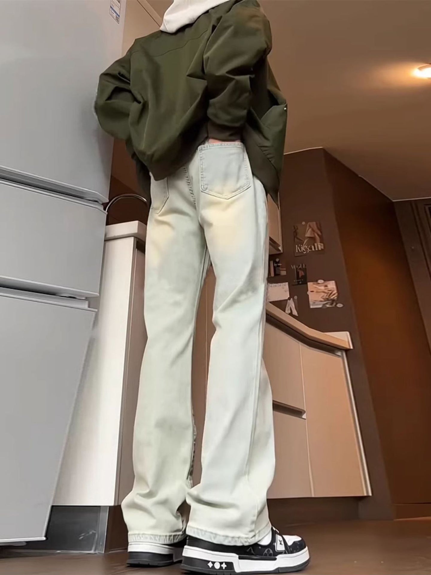 Men Light Fade Cotton Jeans