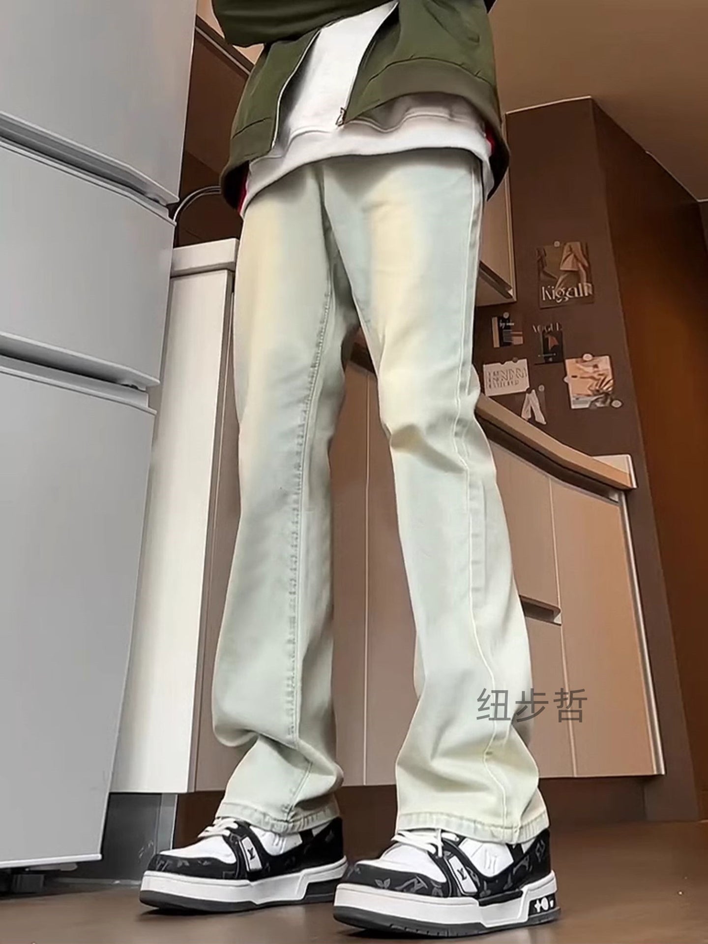 Men Light Fade Cotton Jeans