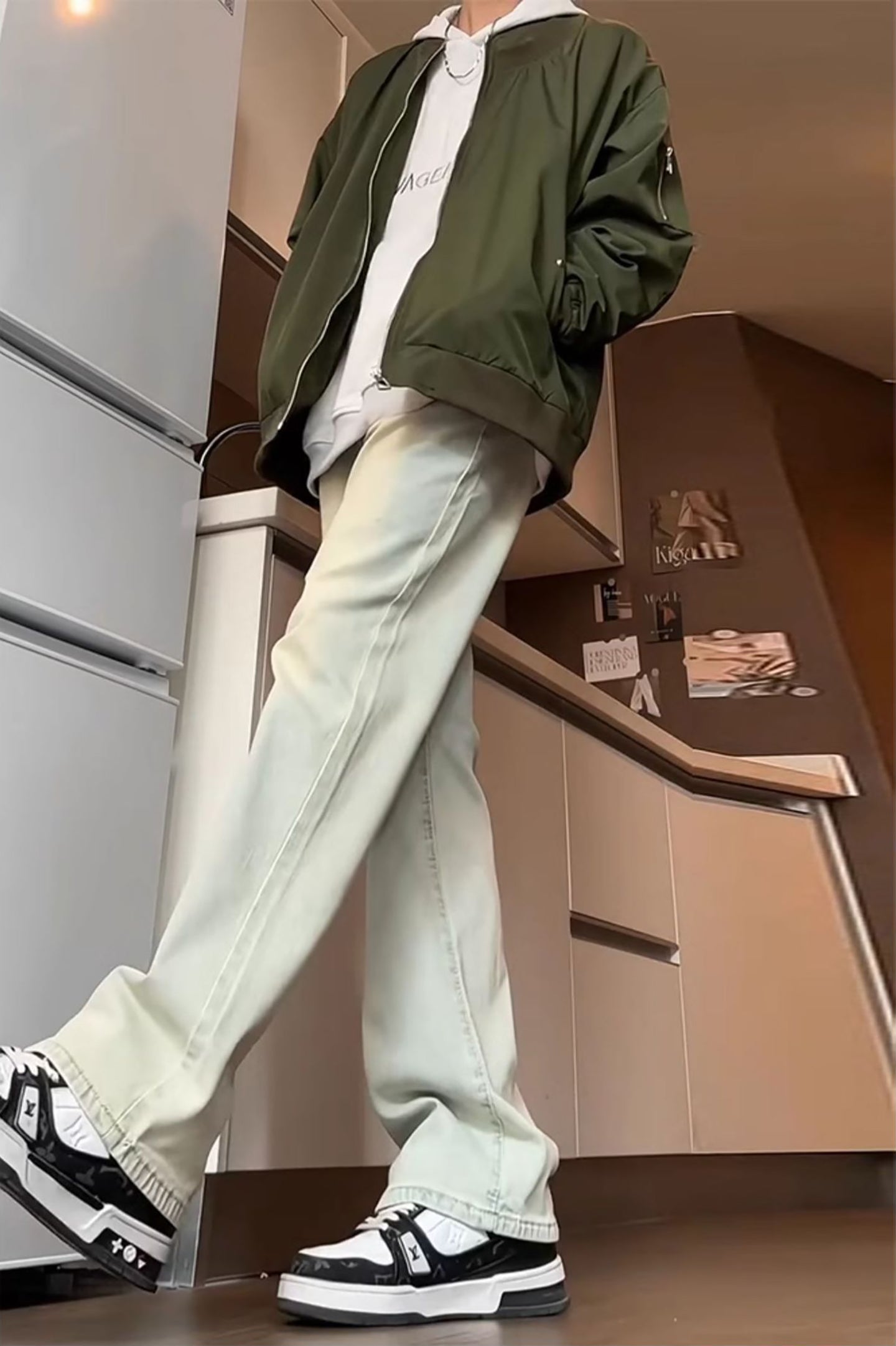 Men Light Fade Cotton Jeans