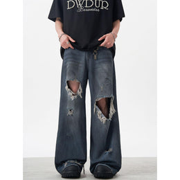 Men Flared Mildly Distressed Light Fade Jeans