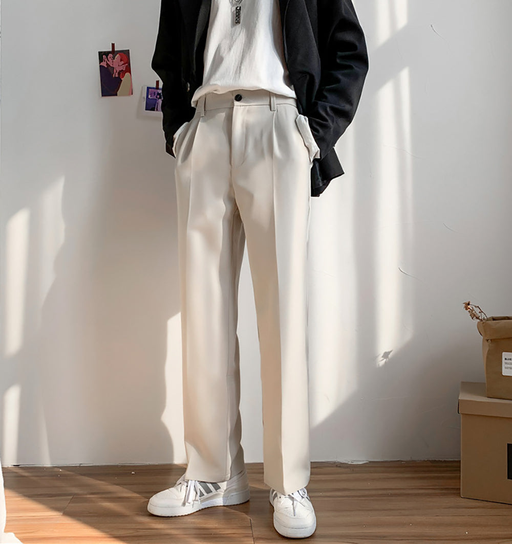 Men Easy Wash Mid-Rise Regular Trousers