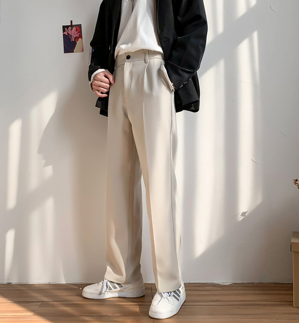 Men Easy Wash Mid-Rise Regular Trousers