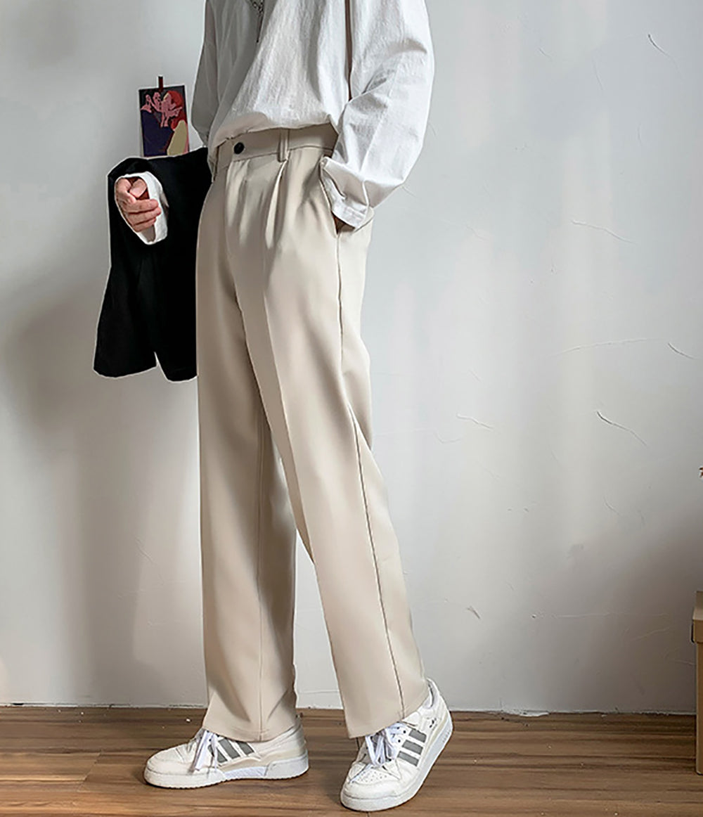 Men Easy Wash Mid-Rise Regular Trousers