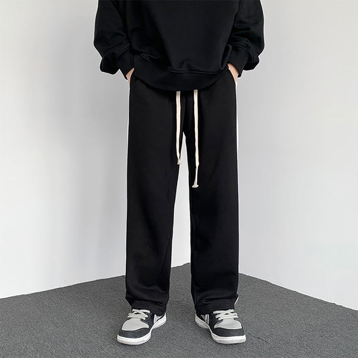Men Straight Fit Side Striped Joggers