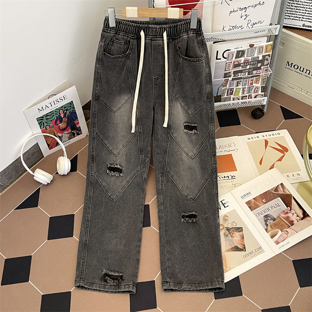 Men Relaxed Fit Mildly Distressed Light Fade Jeans