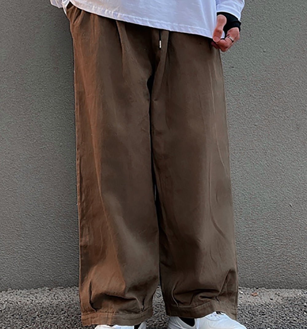 Men Loose Fit Chinos Trousers