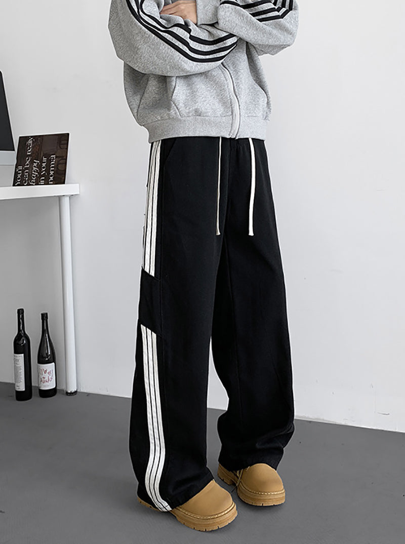 Men Striped Mid-Rise Jeans