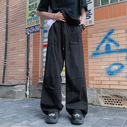 Men Loose Fit Mid-Rise Easy Wash Cotton Cargos