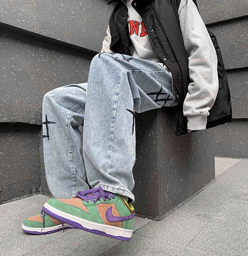 Men Baggy Fit Mid-Rise Light Fade Jeans