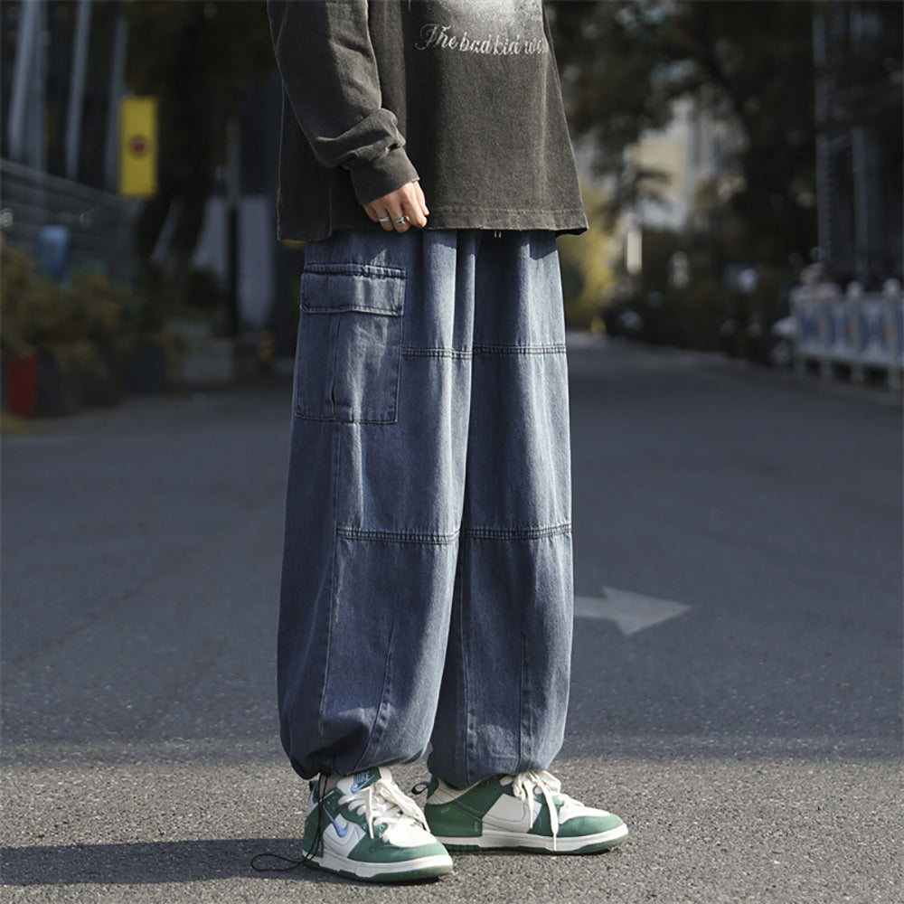 Men Mid-Rise Wide Leg Jeans