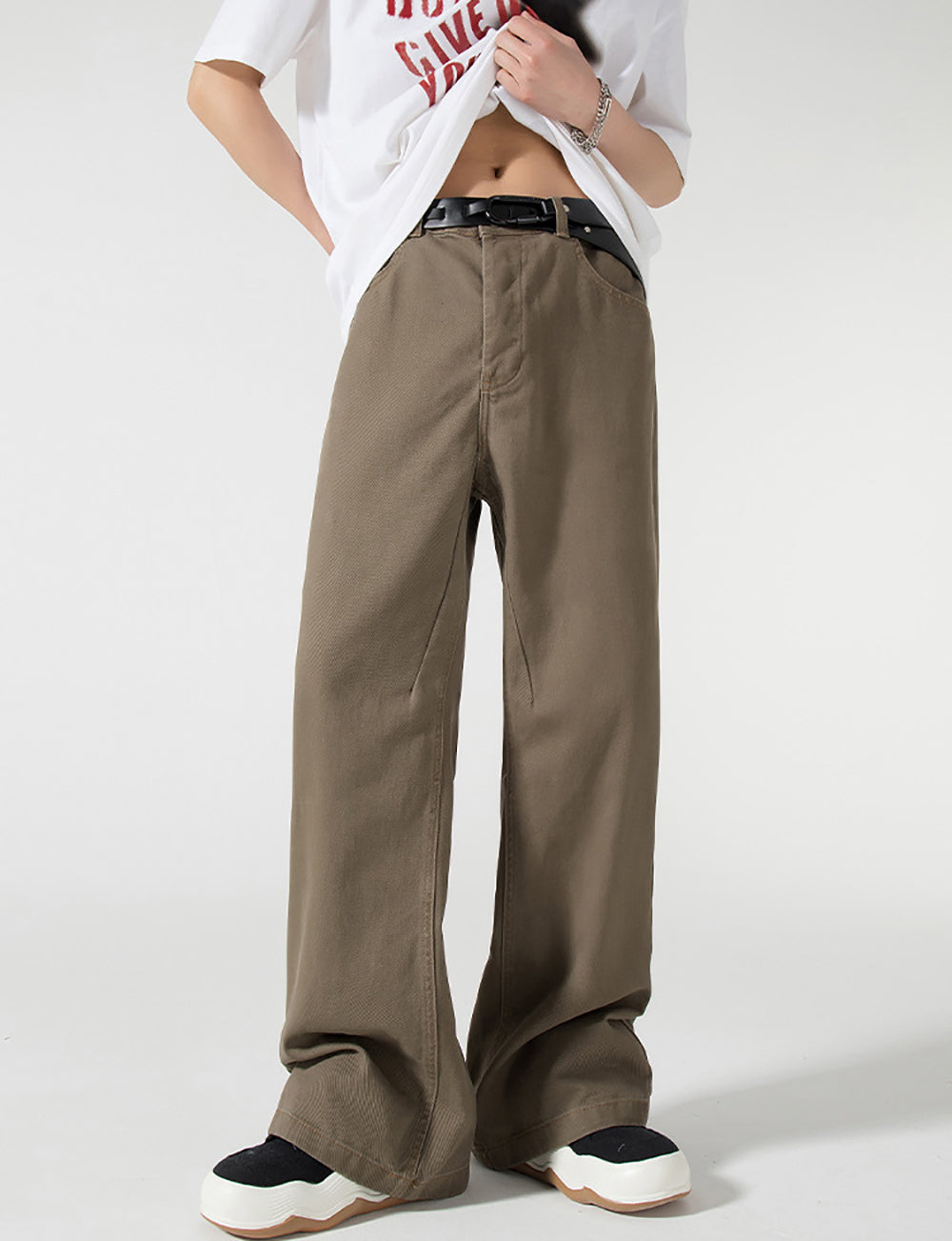 Men Mid-Rise Wide Leg Jeans