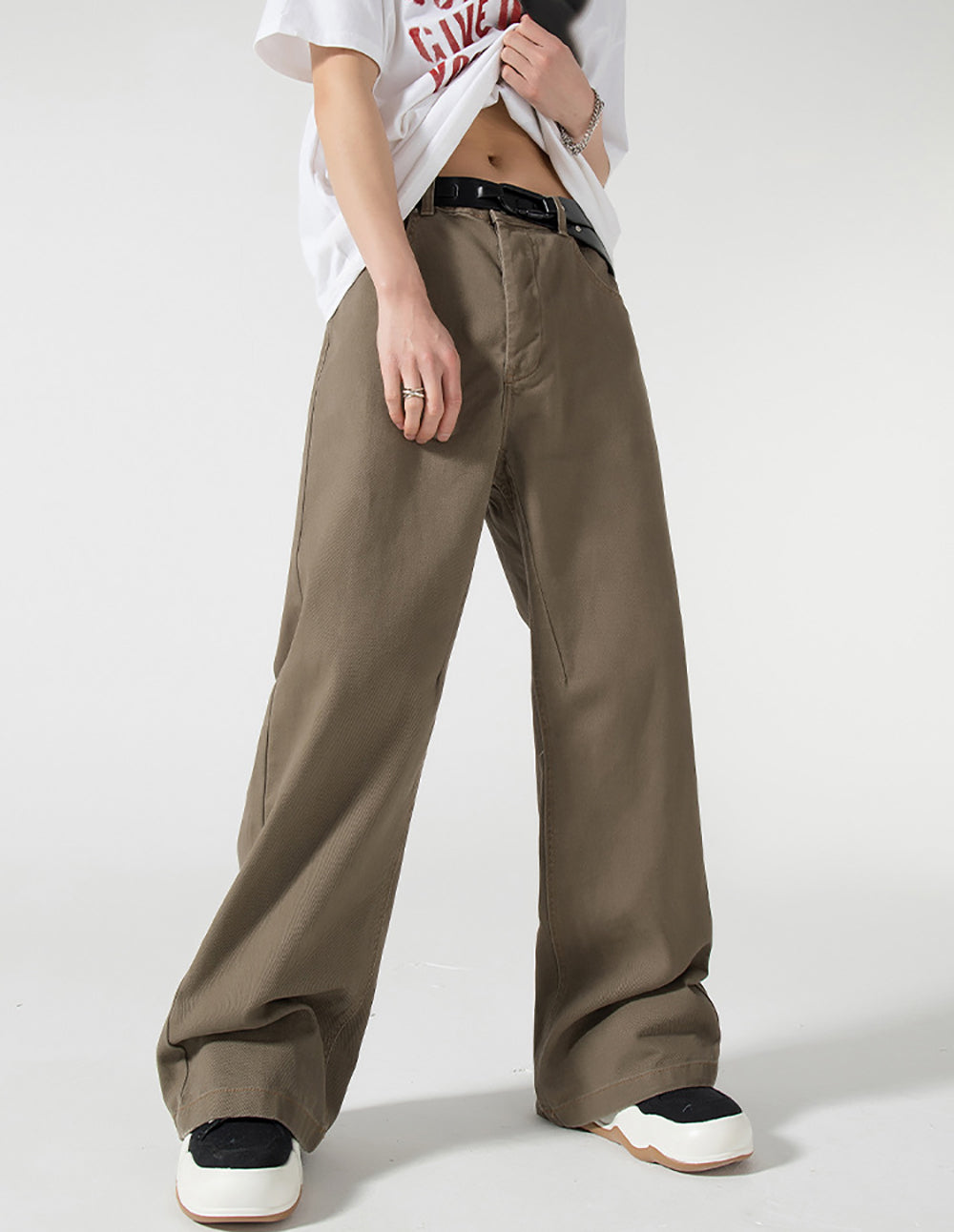 Men Mid-Rise Wide Leg Jeans