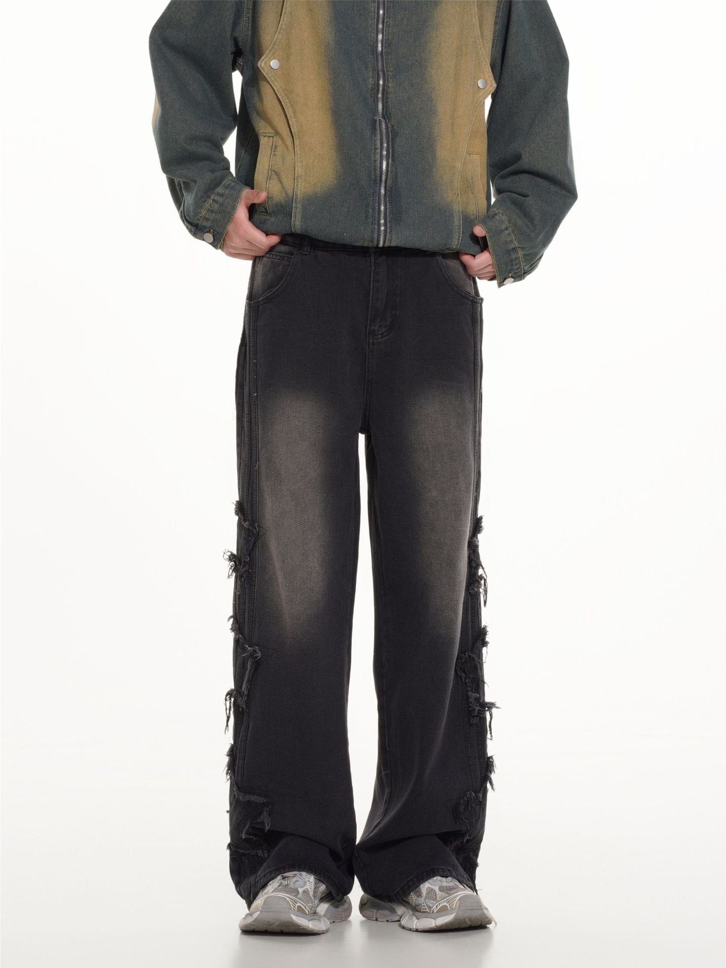 Men Relaxed Fit Light Fade Cotton Jeans