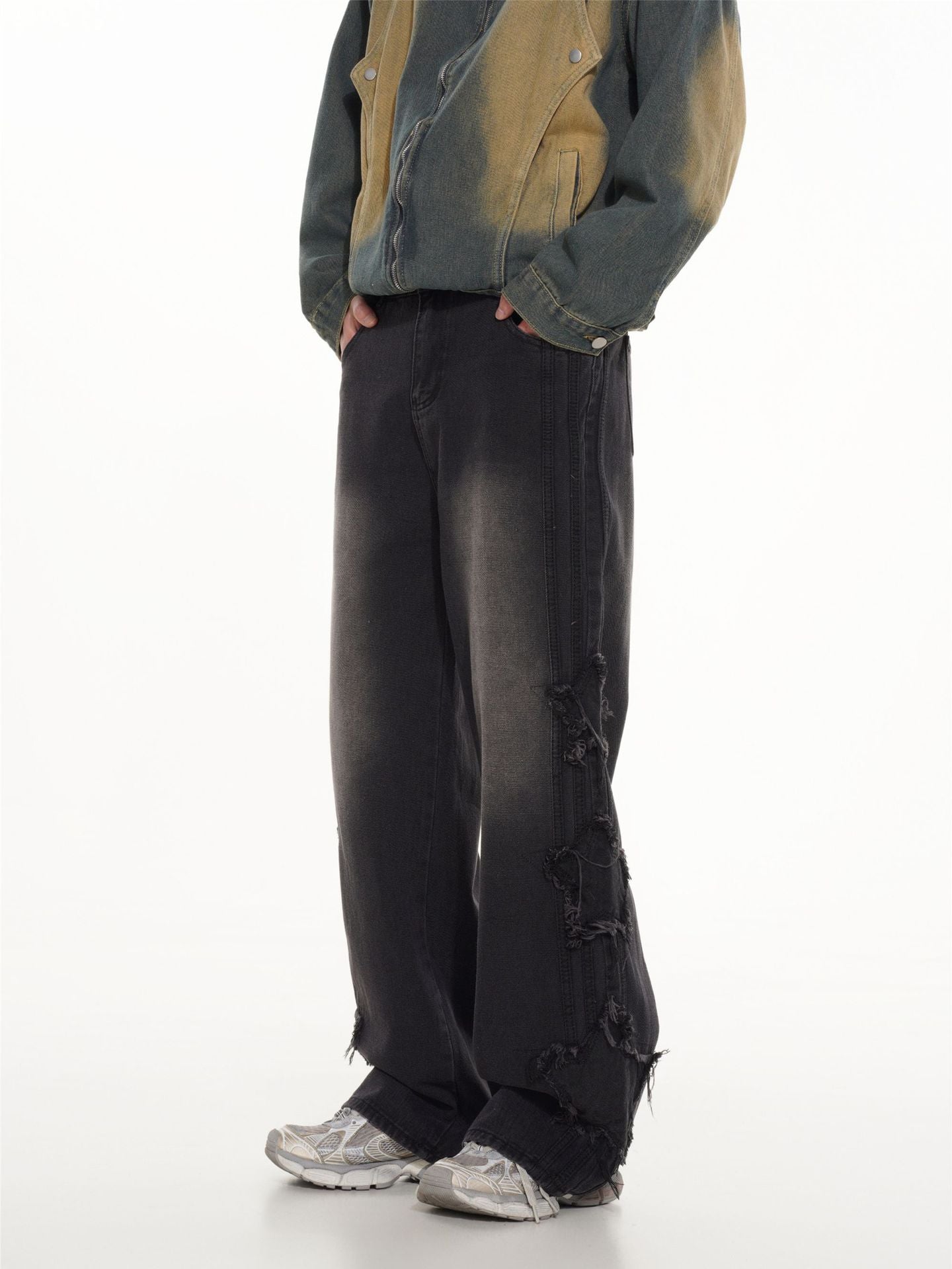 Men Relaxed Fit Light Fade Cotton Jeans