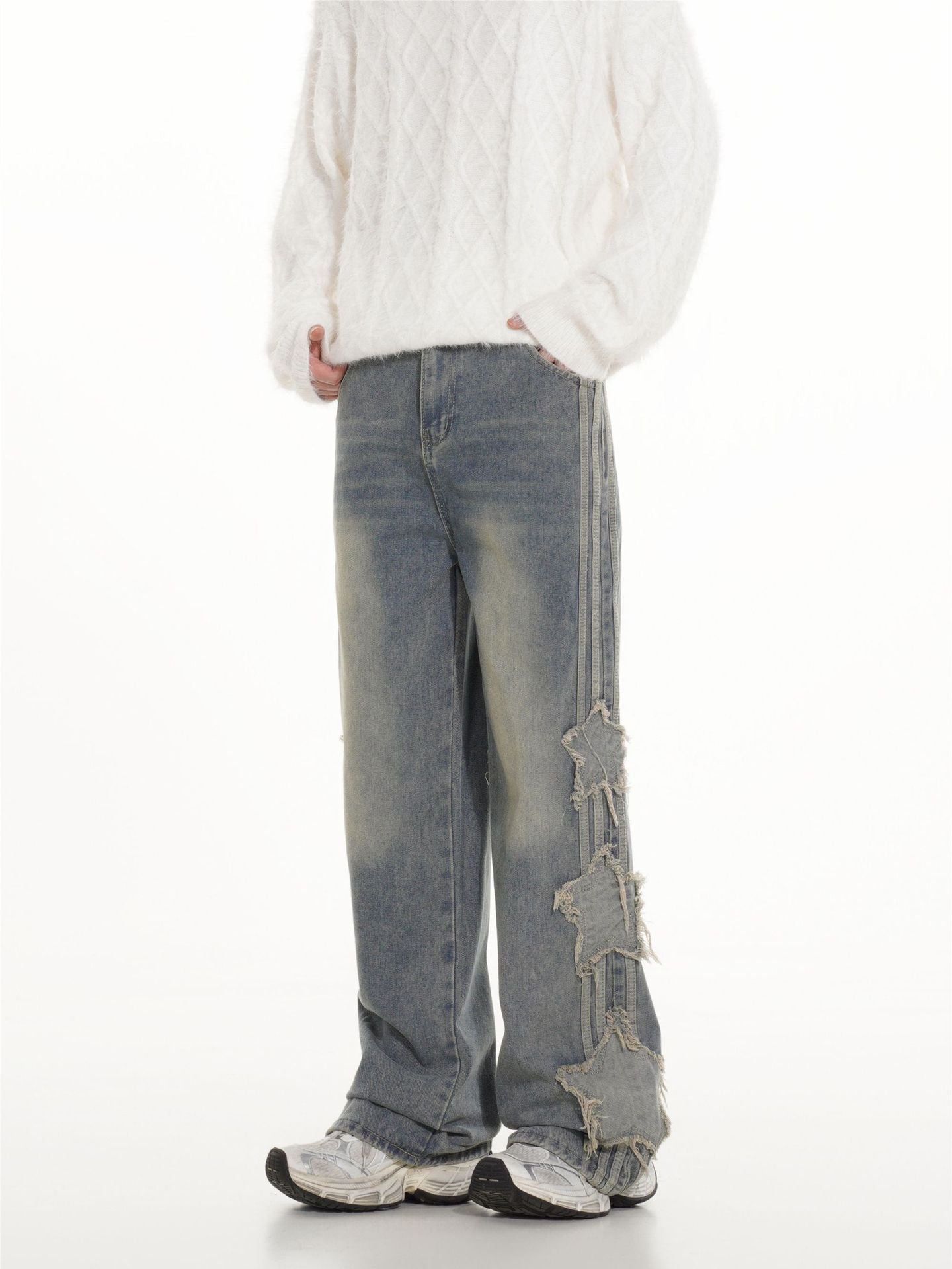 Men Heavy Fade Relaxed Fit Jeans