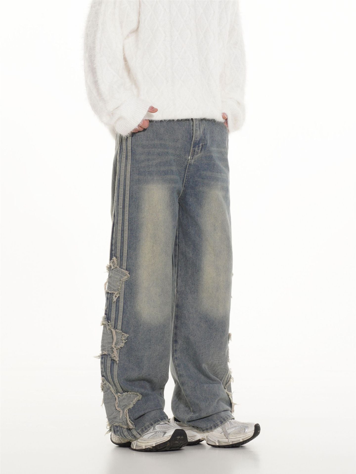 Men Heavy Fade Relaxed Fit Jeans