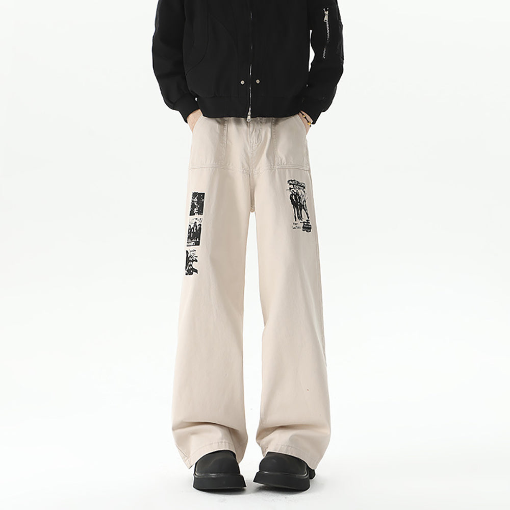 Men Wide Leg Jeans