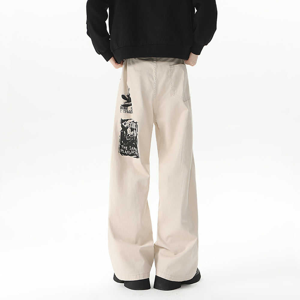 Men Wide Leg Jeans