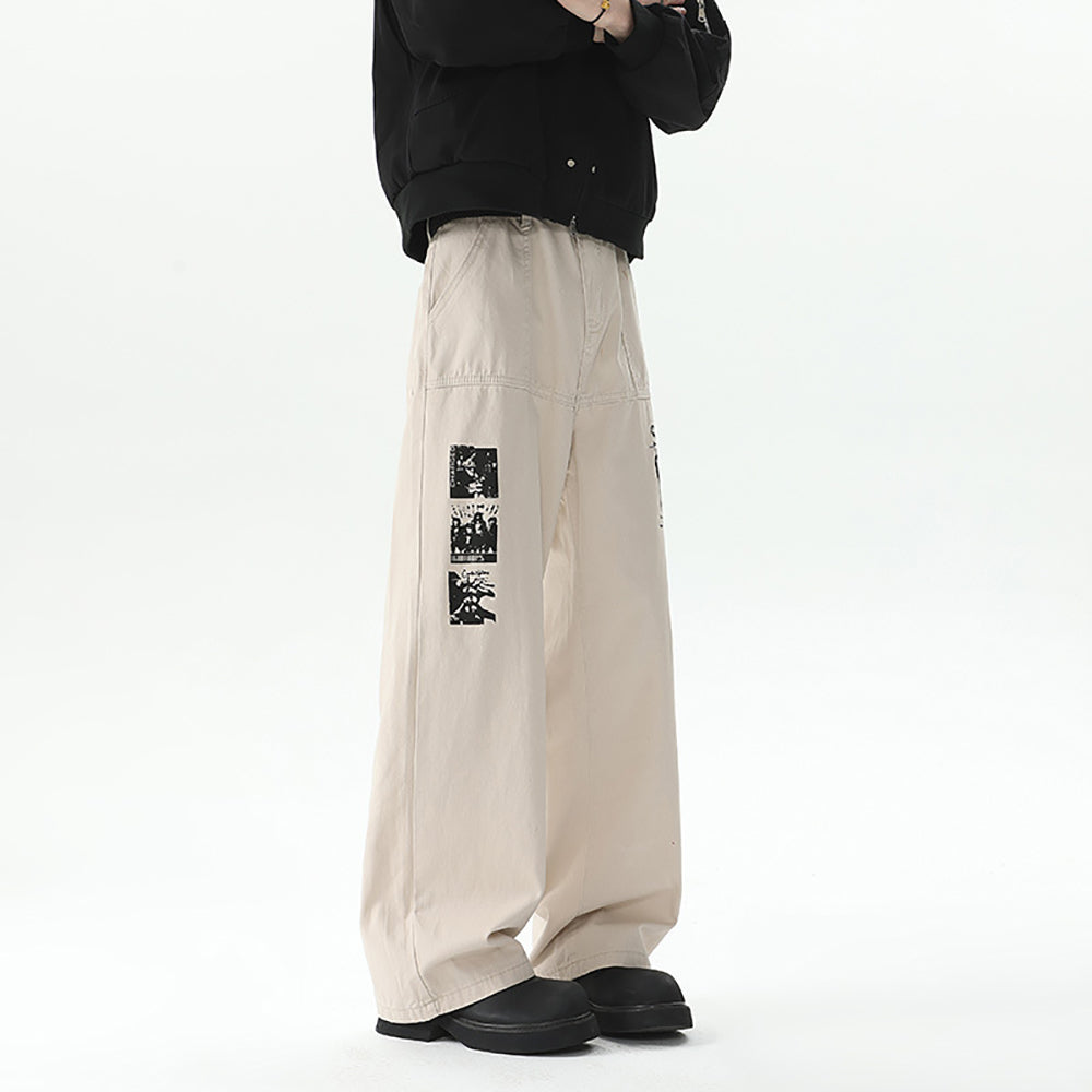 Men Wide Leg Jeans