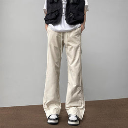Men Loose Fit Wide Leg Trousers