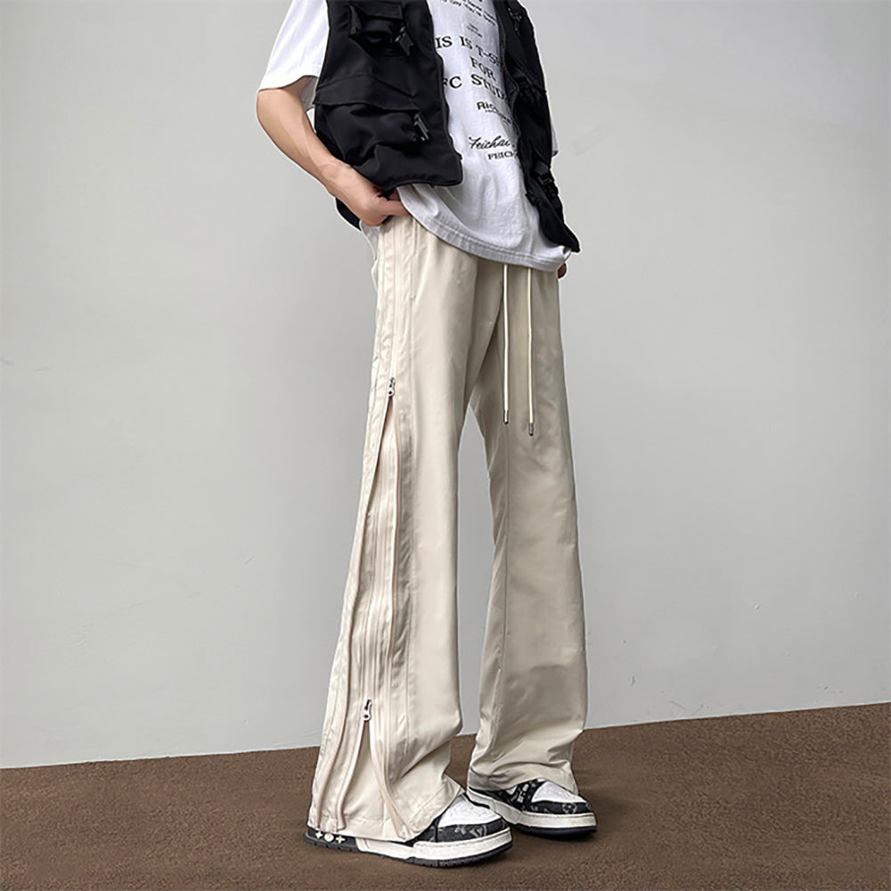 Men Loose Fit Wide Leg Trousers