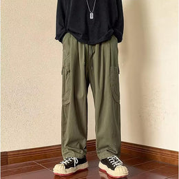 Men Loose Fit Cargo Trousers