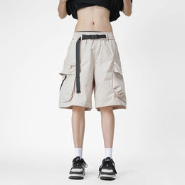 Men Mid-Rise Cargo Shorts