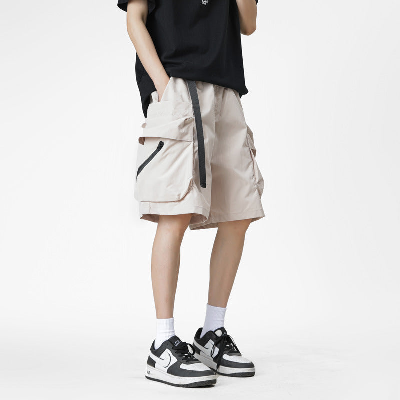 Men Mid-Rise Cargo Shorts