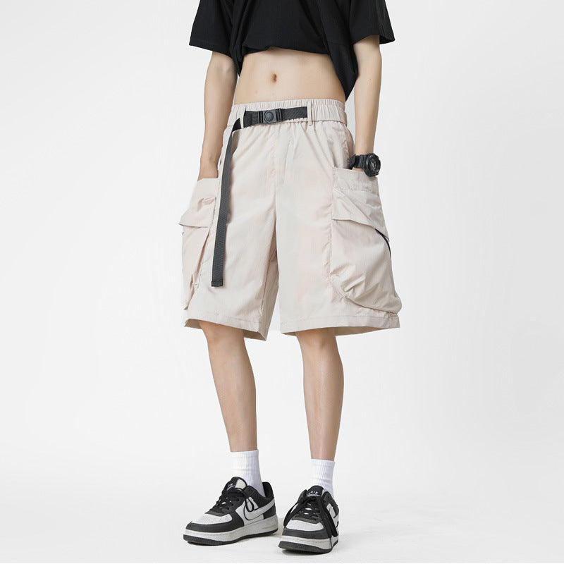 Men Mid-Rise Cargo Shorts
