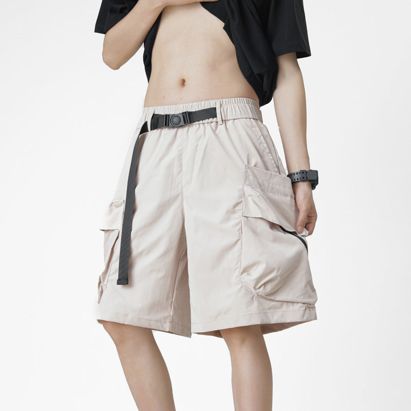 Men Mid-Rise Cargo Shorts