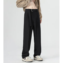 Men Straight Mid-Rise Fit Easy Wash Trousers