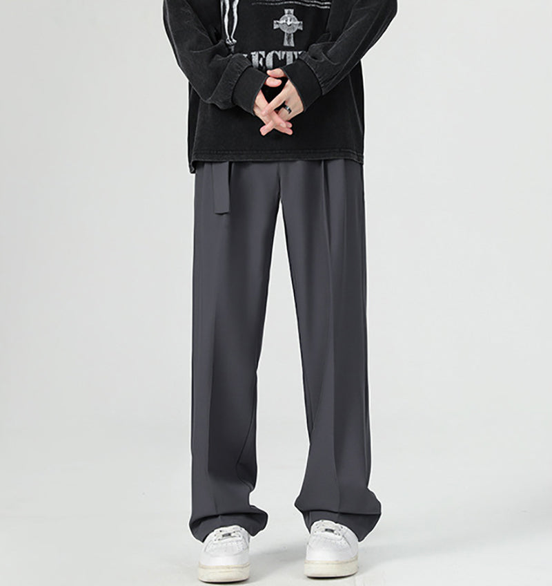 Men Straight Fit Easy Wash Trousers