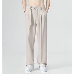 Men Straight Fit Easy Wash Formal Trousers