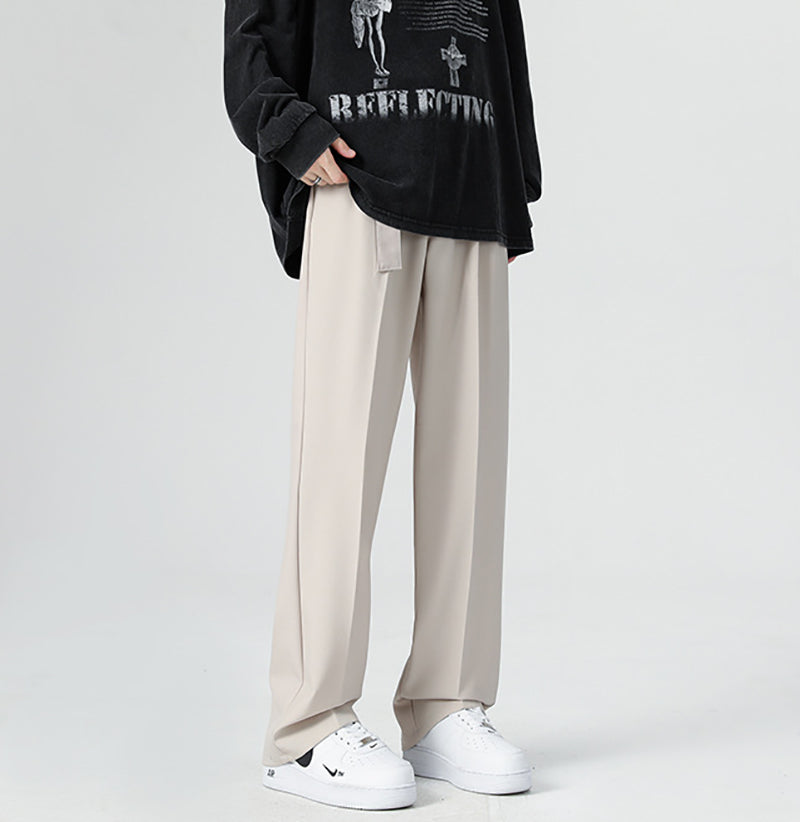Men Straight Fit Easy Wash Formal Trousers