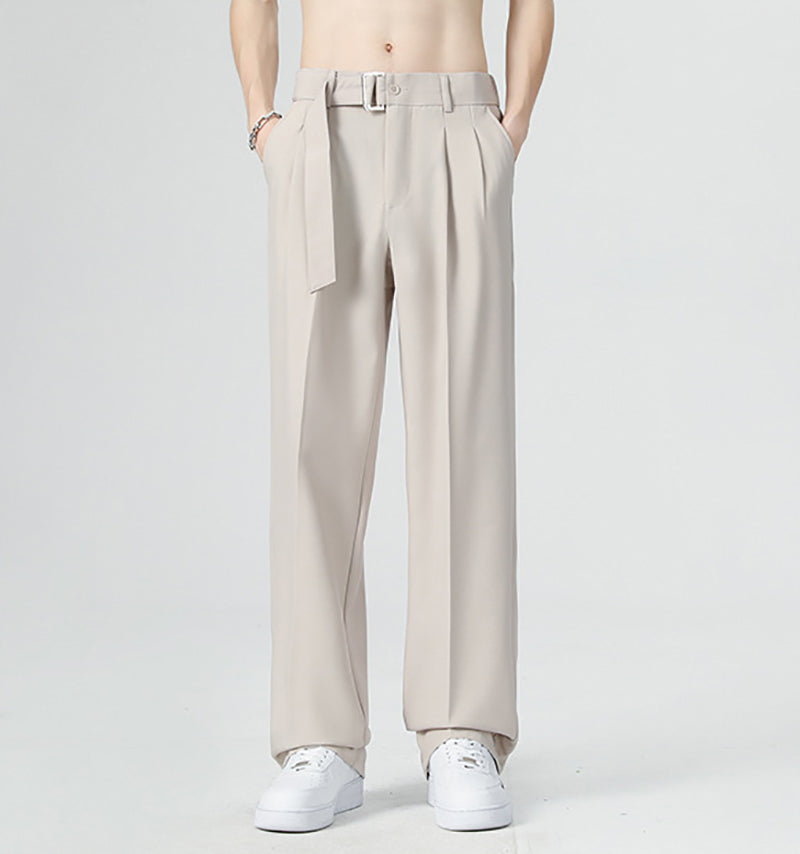 Men Straight Fit Easy Wash Formal Trousers