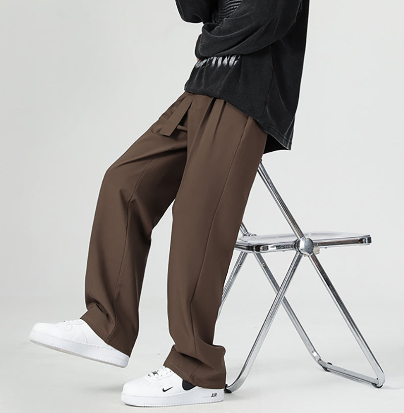 Men Straight Fit Mid-Rise Formal Trousers