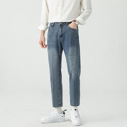 Men Light Fade Mid-Rise Stretchable Jeans